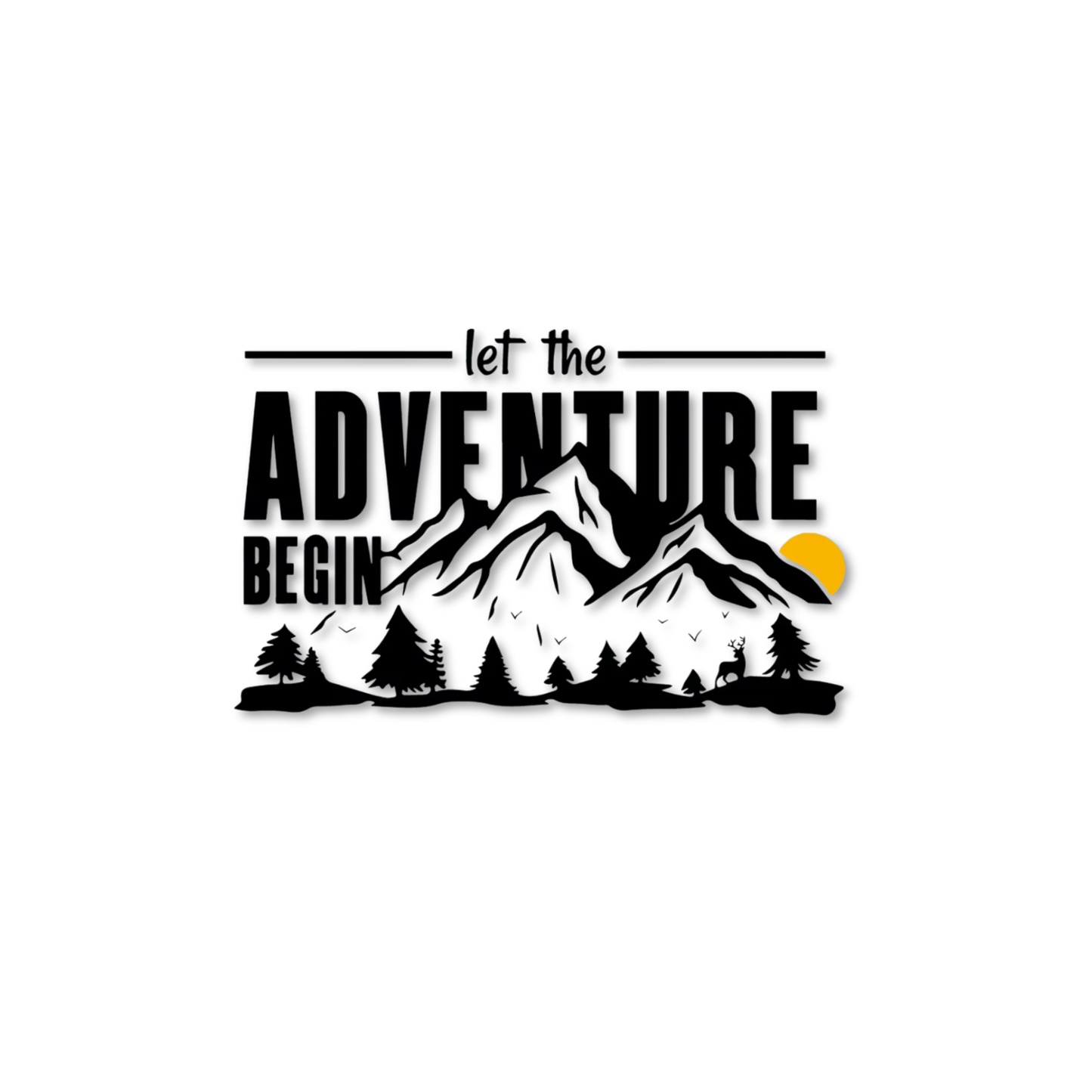 Let The Adventure Begin Sticker