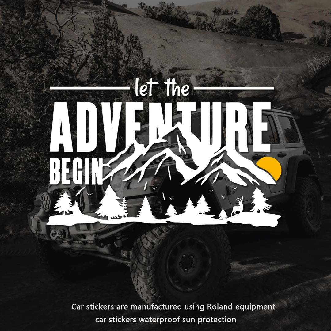 Let The Adventure Begin Sticker