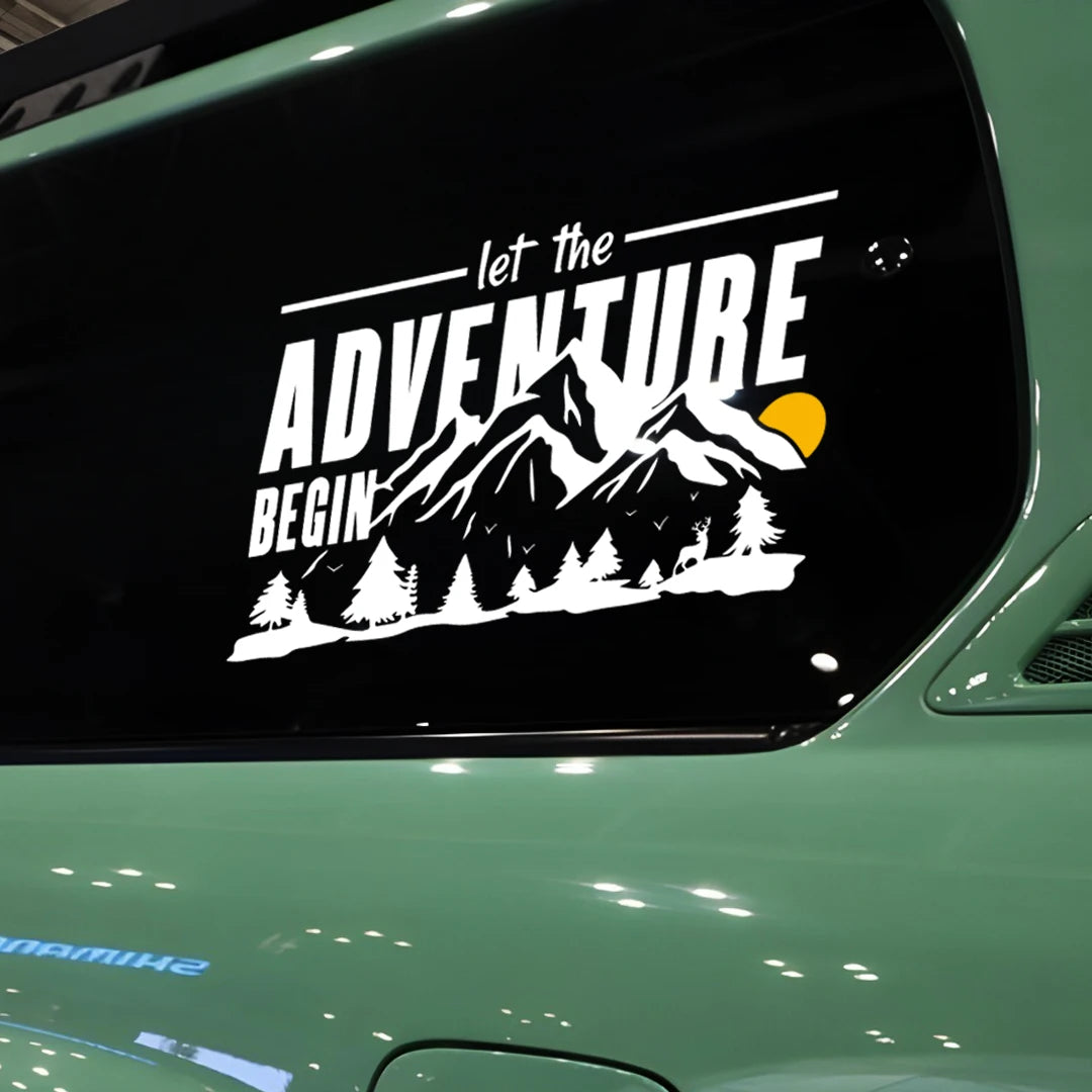 Let The Adventure Begin Sticker