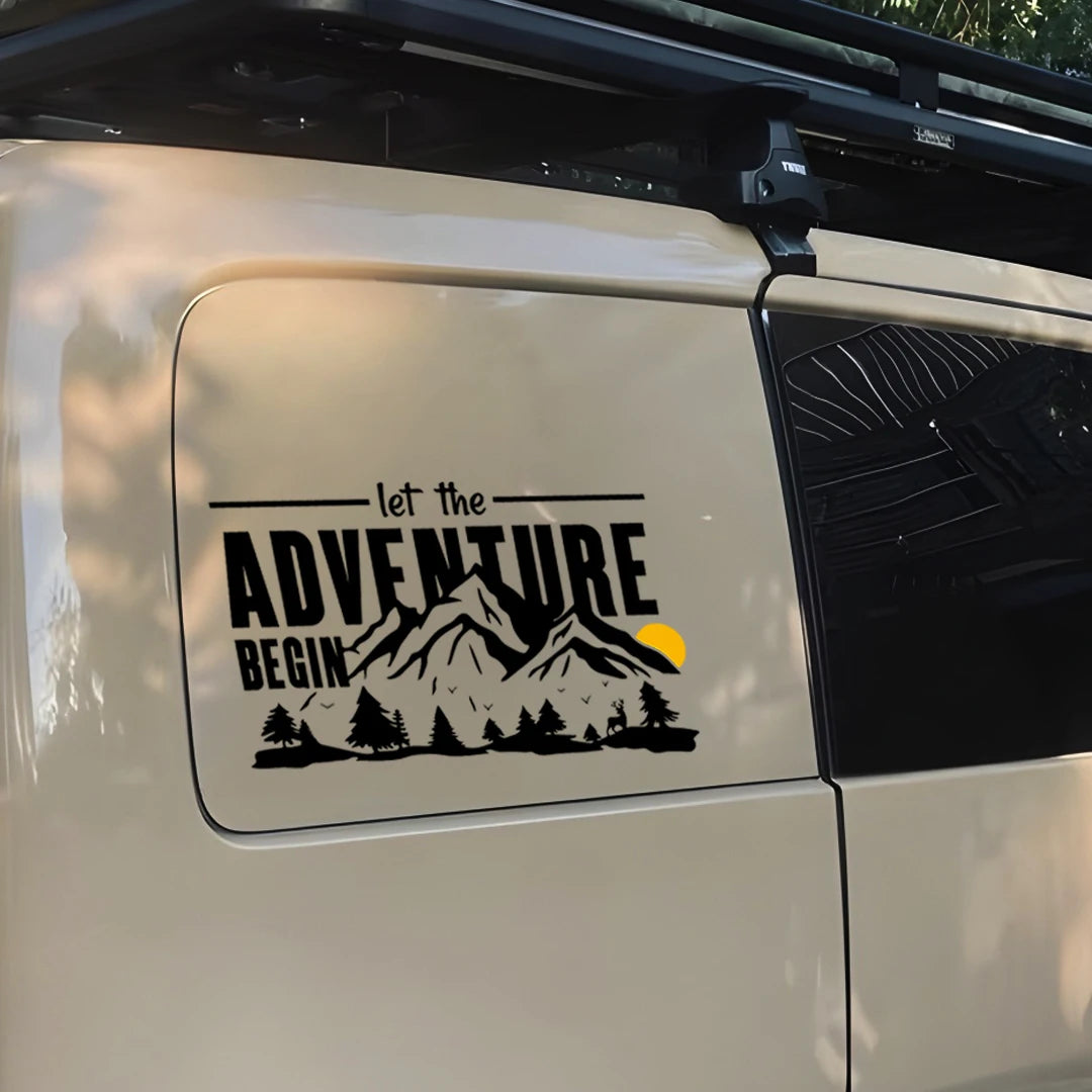 Let The Adventure Begin Sticker