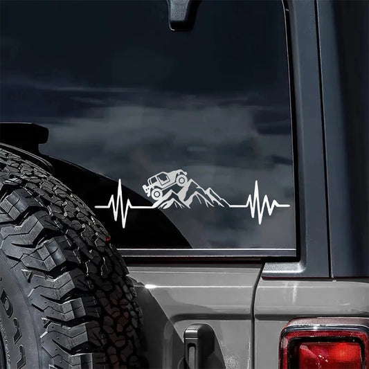 Off-Road Heartbeat Sticker