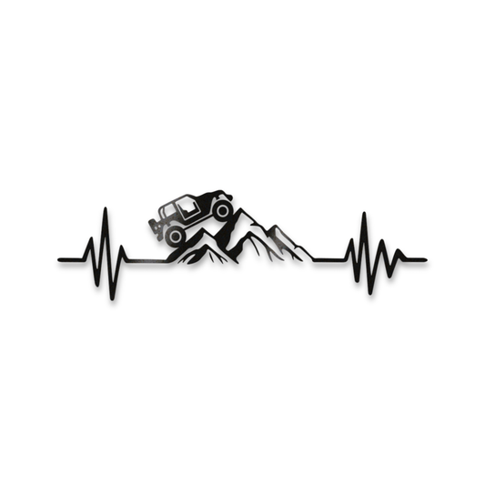 Off-Road Heartbeat Sticker